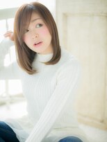 ブルー(BLUE)&nbsp;*CUORE水戸*…透明感☆前下がり小顔ワンカールセミディb