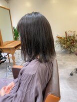 ネイヴィル オモテサンドウ(navile omotesando)&nbsp;☆ブリーチなしグレージュ外ハネボブ☆navile表参道