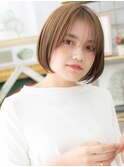 小顔ぶつ切りボブ外国人風大人ハイライトTb3大宮20代30代40代