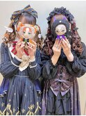 お揃いライブヘアセット // ヘッドドレス×リボン×ツインテール