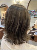 【大人ゆる外ハネ×W3Dグレージュハイライト】@20代30代40代