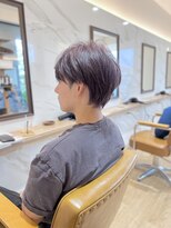 ラポールヘアー(rapport hair)&nbsp;ふんわりショート×パープルカラー＊