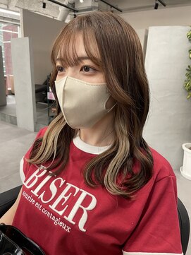 ジエクト カナウ(The Ect canow) インナーミルクティー/デザインカラー/ホワイトベージュ