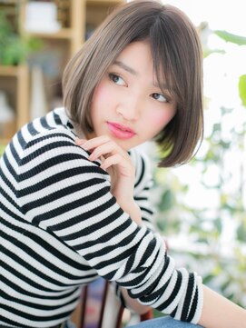 カバーヘア ブリス 北浦和(COVER HAIR bliss) 大人可愛いダークアッシュ小顔前下がりボブc5北浦和20代30代40代
