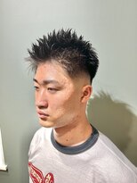 スタンドバーバー 柏(STAND BARBER)&nbsp;ダークアッシュ/アッシュブラック/カルマパーマ/ベリーショート