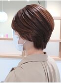 すっきりショート×ブラウン