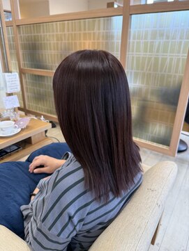 アドラーブル 長岡リップス旭岡店(adorable) 20代30代40代ピンクブラウン艶感ストレート透明感ナチュラル