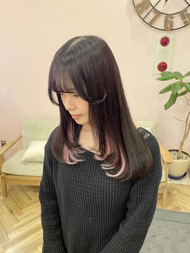 シュガー ヘアアンドネイル 仙台(SUGAR) イヤリングカラー×レイヤーカット