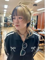 デビュー ヘアーメイク&nbsp;イメチェン/ホワイトブロンド/外ハネボブ/美髪/宜野湾/浦添