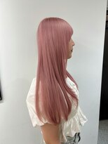 ペレ 渋谷(PELE)&nbsp;くびれヘア/アプリコットオレンジ/夏のヘアアレンジ/渋谷