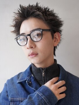 ニコ トウキョウ ロジック(nico TOKYO Logic) 刈り上げアップバングスパイキーショートパーマスパイラルパーマ