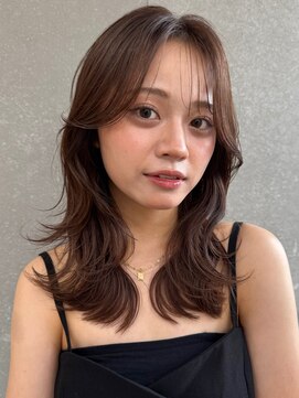 ロンドワン 三宮元町(Lond one) 韓国レイヤーカット/ヨシンモリフェイスレイヤー/艶髪カラー