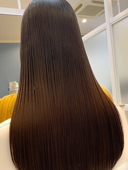 リットヘアー 本山店(lit hair)の写真/【本山駅/1分】あなたの髪質に寄り添うダメージレスなストレート。酸性ストレートや縮毛矯正で理想の美髪へ
