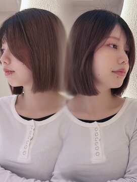 マキュムドオリ 並木通り(MAQUM) 【Rei限定】タッセルボブ×巻ける髪質改善ストレート(TR込)