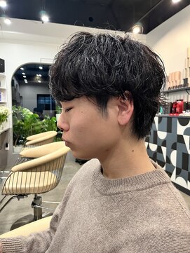 ドッグスター(dog star) 緩めシャドウパーマくせ毛風パーマ登戸向ヶ丘遊園