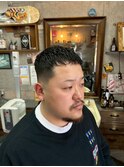 MEN’S HAIR/サーフカール/刈り上げセンターパート/印西