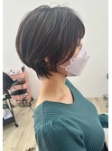 丸顔さんに似合うショート