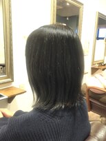 ヘアー グリーン(hair green)&nbsp;40代50代60代/外ハネボブ/黒髪ストレート/大人ボブ