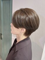 ヘアサロン ナノ(hair salon nano)&nbsp;ハンサムショート/白髪ハイライト/アッシュベージュ