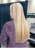 ミルクティーハイトーンダブルカラーブリーチブロンド_ba582352