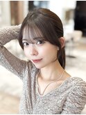 *20代30代40代◎結んだときもかわいい顔まわりレイヤーカット