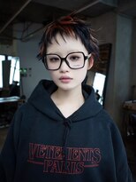 ギークス(GEEKS)&nbsp;【GEEKS渋谷】ピクシーカット/デザインカラー/三毛猫カラー/小顔