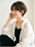 大人可愛い20代30代40代小顔ボブ丸みショートボブ前下がり