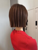 ラフ 立川(Laff) 切りっぱなしボブ/暖色カラー/縮毛矯正/髪質改善/外ハネスタイル