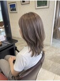 脱白髪染めグレージュ
