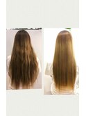 【髪質改善】ブローストレートエステ　before　after