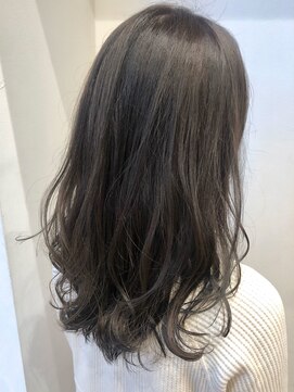 マイラ 銀座(myla) 【田村】ブリーチなしブルーグレージュミディアムローレイヤー