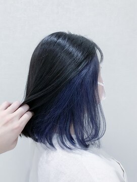 ララ 西川口(LaRA) インナーカラー◎ネイビーパープル