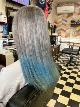 エボノスヘアー エボノスヘアー スカイブルーシルバー