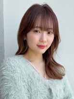 ディーエックス ウエスト(Dxxxx WEST)&nbsp;甘め大人くびれミディアム 韓国/レイヤーカット/イルミナカラー