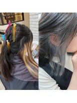 ディッシュ 五反田(dish)&nbsp;可愛いイヤリングカラー/外ハネくびれヘア☆五反田美容院