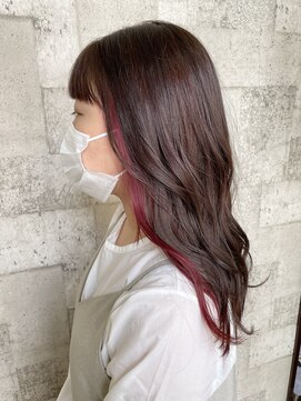 リサ グランシェ(RISA granche) インナーカラー×ローズ×ロング