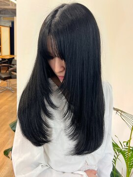 ピープスアンドスー 表参道 渋谷(Peeps&Suu.) ワンホンレイヤー/レイヤーカット/ブルーブラック