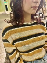 ヘアメイク マルナ 本店(HAIR MAKE MALUNA) 【MALUNA ヒマワリ】顔周りレイヤー×pinkインナー