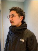 メンズナチュラルウルフパーマ