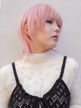 ミンクス渋谷スマートサロン(MINX shibuya smart salon) 魅力倍増カール シアーカラー ショート 姫カット ダークアッシュ