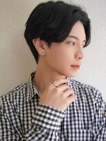 ブゾン(buZon)&nbsp;【buZon ブゾン】センターパートダークアッシュニュアンスパーマ