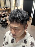#ベリーショート#ダークアッシュ#ニュアンスパーマ#韓国マッシュ