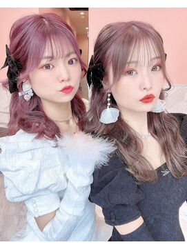 ルイ(LOUIS) 【 LOUIS 】ピンクカラー×ラベンダーベージュ