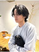黒髪パーマ