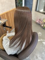 ニッケ ヘアーデザイン(nikke hair design)&nbsp;明るめカラーの縮毛矯正