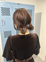 キュエム(Cuem)&nbsp;【Cuem 諏訪】ゆるふわお団子 結婚式ヘア