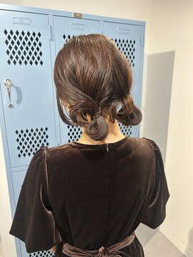 キュエム(Cuem) 【Cuem 諏訪】ゆるふわお団子 結婚式ヘア