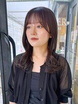 ハピネス 河原町店(Happiness)&nbsp;韓国ヘア　暗めグレージュ　京都美容室　進詩織