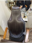 髪質改善 スーパーロング ワンレングス レイヤー 韓国風巻き
