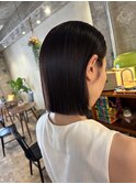 オイル仕上げ～ぱつっとボブ